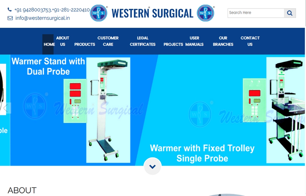 Western Surgical – Medical Equipment Website