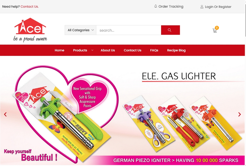 Glare Cutlery Store – E-commerce Website